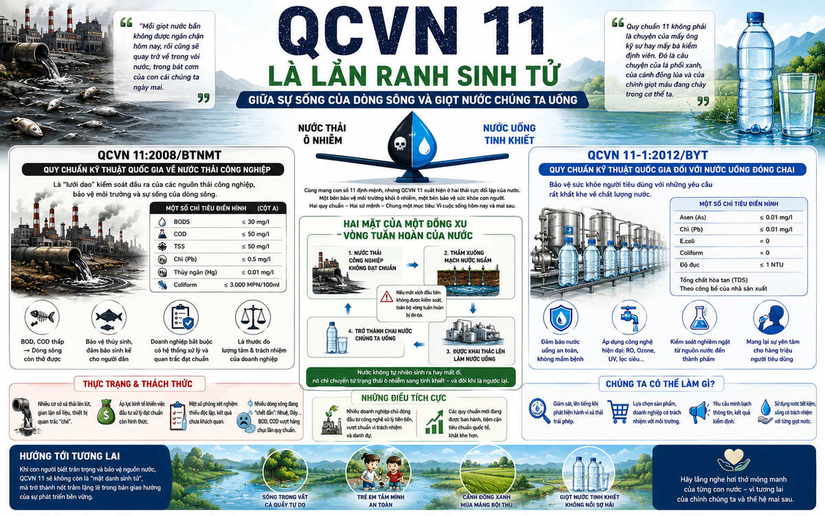 Đằng sau mỗi chai nước sạch là một cuộc chiến mang tên QCVN 11