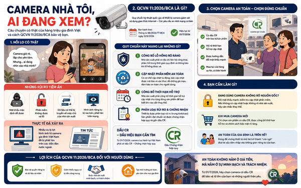QCVN 11:2026/BCA - Chứng chỉ hành nghề cho Camera