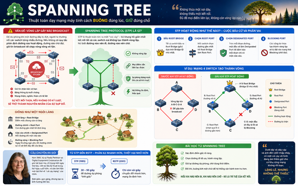 Spanning Tree – Người Điều Phối Thầm Lặng